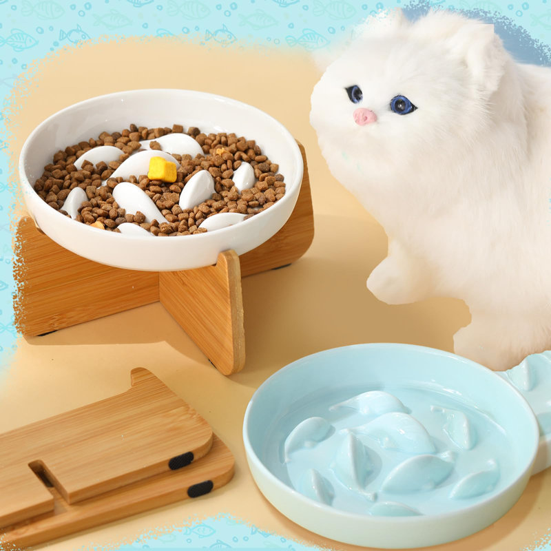 Cat slow feeder wet food best sale